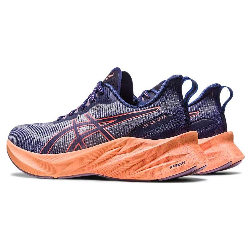 Asics Женские кроссовки Novablast 3 LE Indigo Blue Papaya 1012B410-400