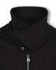 Beslow Cashmere Military Zip-Up Jacket Black
