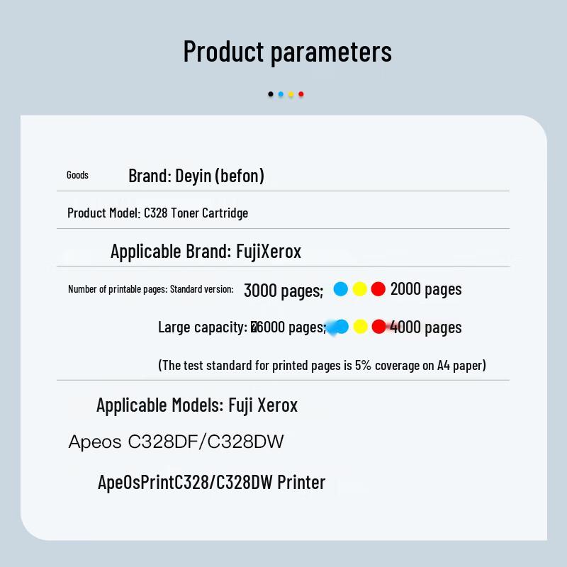 Совместимый картридж тонера Deyin CT203495 для серии Xerox Apeos C328
