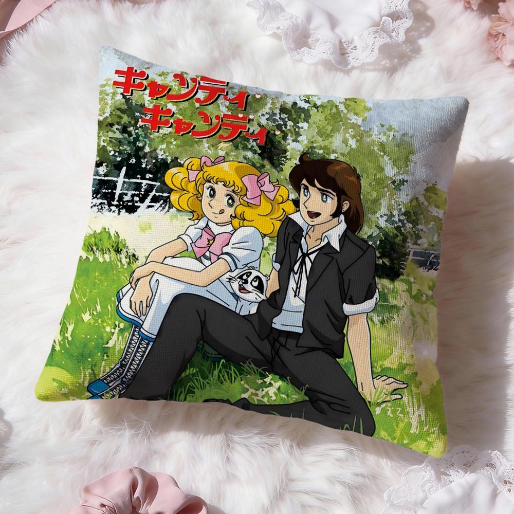 Anime C-Candy Candy Cushion Cover Premium Comfort Reversible Pillow Cove -Two in One Design for Any Room & Car Interior