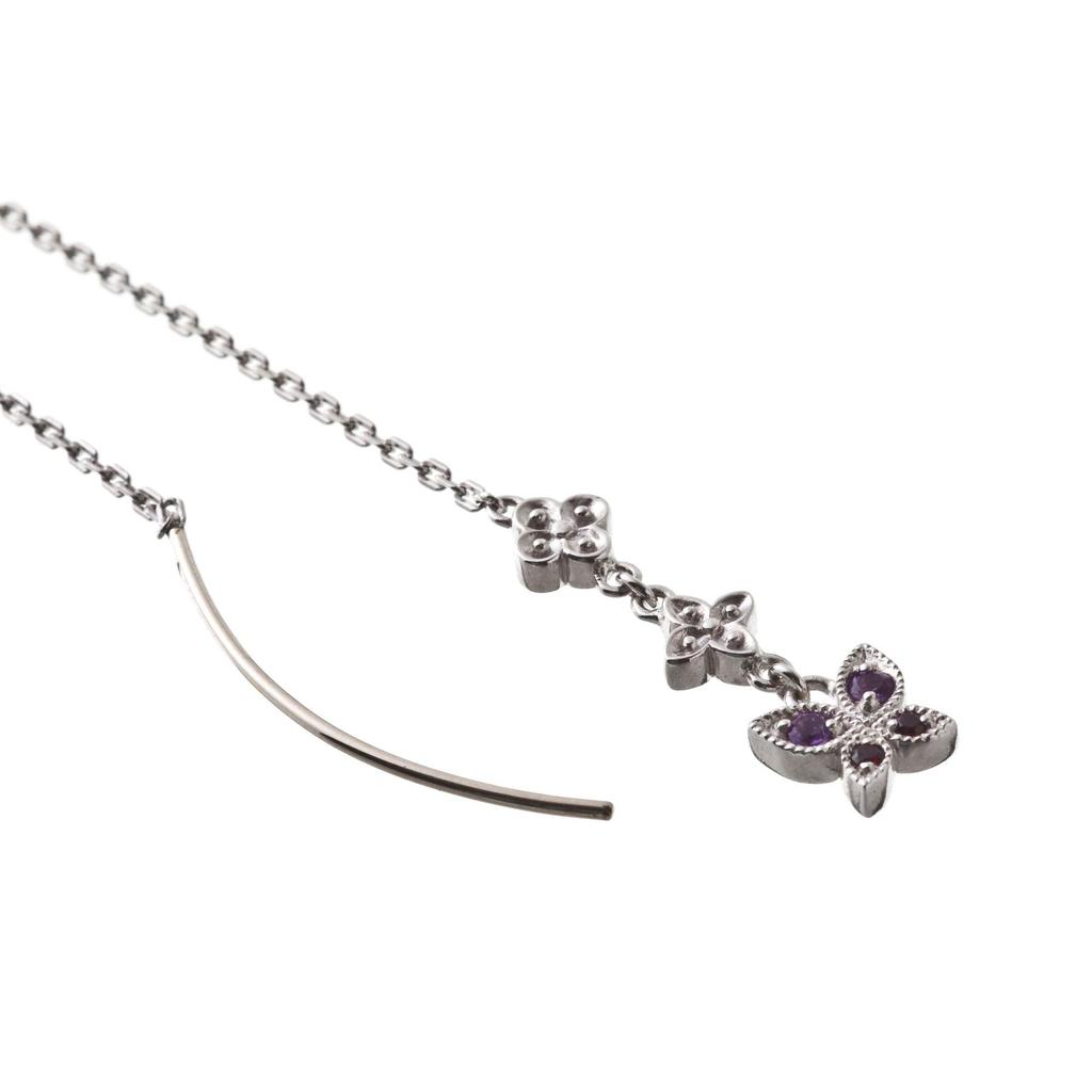 ARTEMISKINGS Серьги-бабочки из американской цепочки Серебряные аксессуары Брендовые ювелирные изделия Серебряные серьги-цепочки Серебряные серьги 925 [Artemis Kings] ak-ake0083