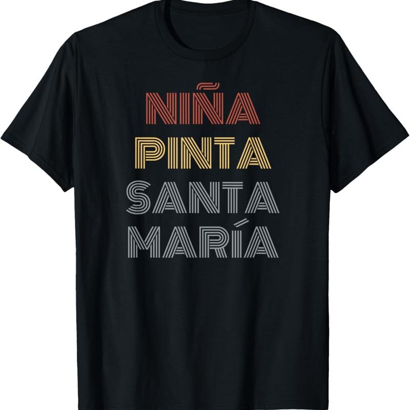 Ni a Pinta Santa Maria History Christopher Columbus Day T Shirt