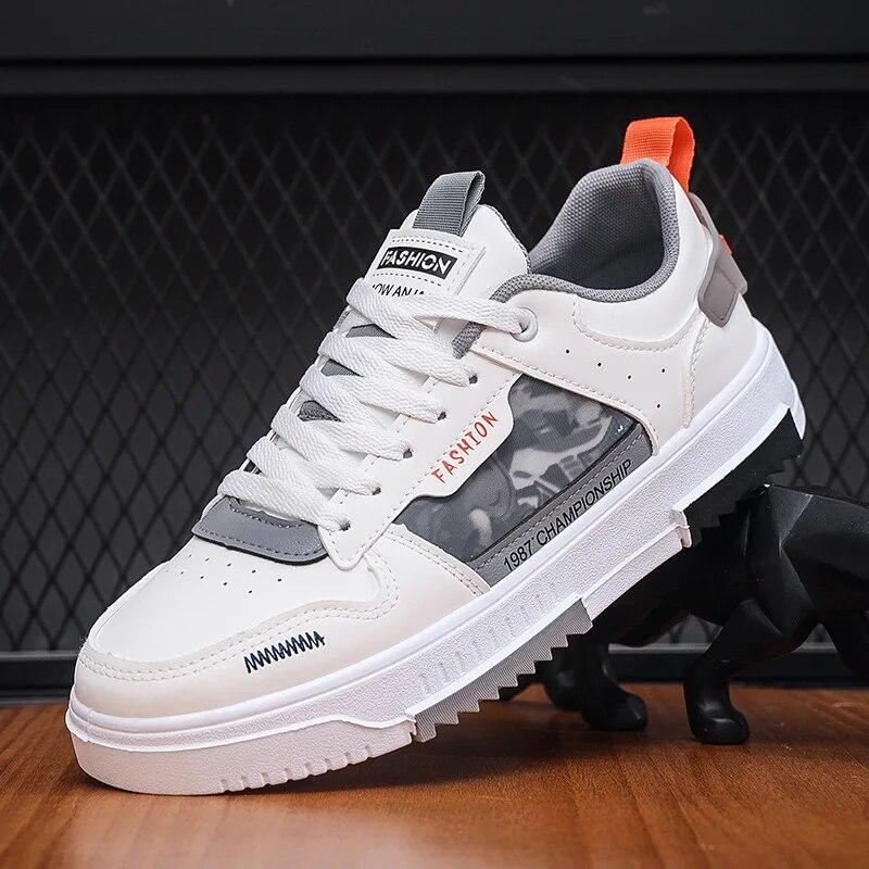 Men's Casual Sneakers Fashion Versatile Student Skateboard Shoes Comfortable Lightweight Hiking Shoes Men's Platform Shoes
