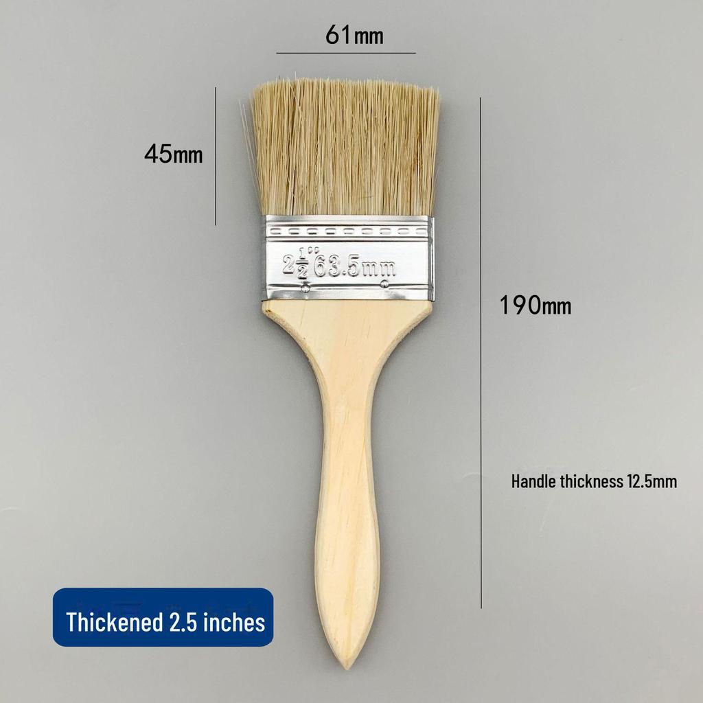 Щетка для барбекю и пыли из натуральной свиной шерсти - мягкая, коричневая, промышленная водонепроницаемая для домашнего использования