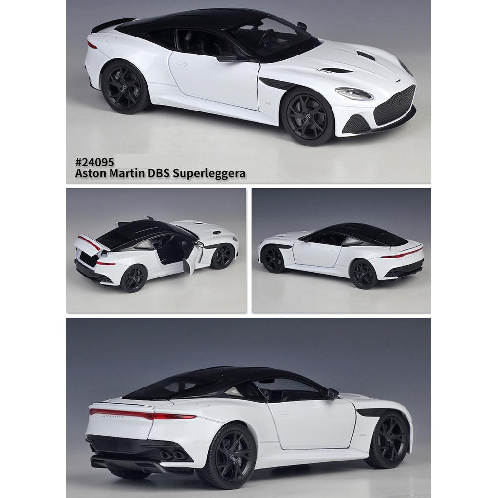 Масштаб 1/24 WELLY Aston Martin DBS Superleggera, модель автомобиля из сплава, литье под давлением, металлические игрушечные транспортные средства, модель автомобиля, коллекция высокой имитации, детские подарки