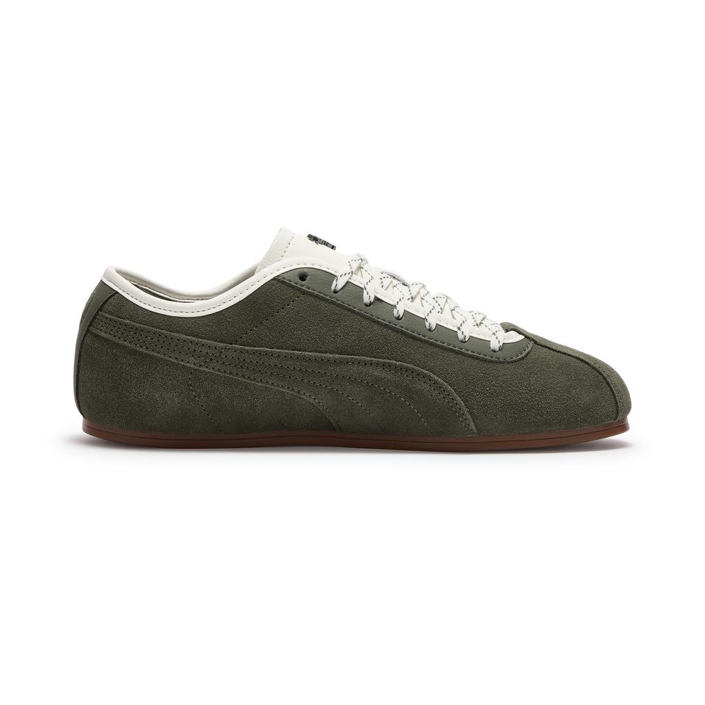 Puma Кроссовки Ретро Стиль Тисненый Логотип Цветные Вставки Круглый Носок Тонкая Подошва Удобные Мягкие Повседневные Обувь Унисекс Кроссовки Темно-Зеленый 410085-01