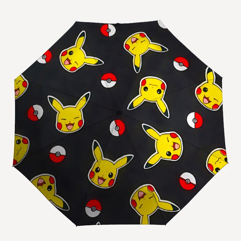 1pc Pikachu, Poké Ball umbrella - automatic opening and closing, sturdy iron frame,  formal occasions yy251027027
