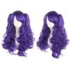 with 2 Ponytails Long Curly Cosplay Wig Synthetic Lolita Wig with Bangs  for Women