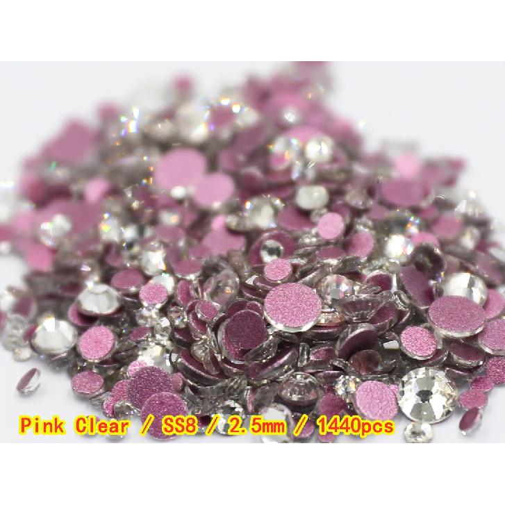 SS3-ss8 1440 шт. Кристалл AB золото 3D Не термофиксация Плоская задняя часть Стразы для нейл-арта Украшения Обувь и танцевальное украшение