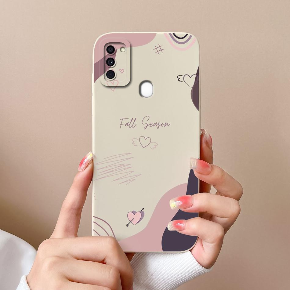 For Samsung A11 Phone Case Cute Butterfly Soft Liquid Silicone Camera Protection Back Cover For Galaxy A 11 Funda Capa Protector