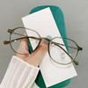 Glasses Frame Myopia Women Can Match Degree Students Literary And Plain Makeup Daily Anti-Blue Flat Light Glasses Tr8374