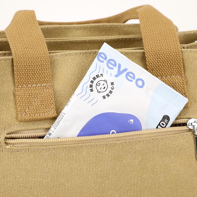 Женская сумка через плечо, большая вместительная сумка из холста