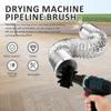 Набор для чистки дымохода, сушилка для дымохода, щетка для чистки вентиляционных отверстий, гибкий нейлон для чистки печей для сжигания частиц, канализационные трубы