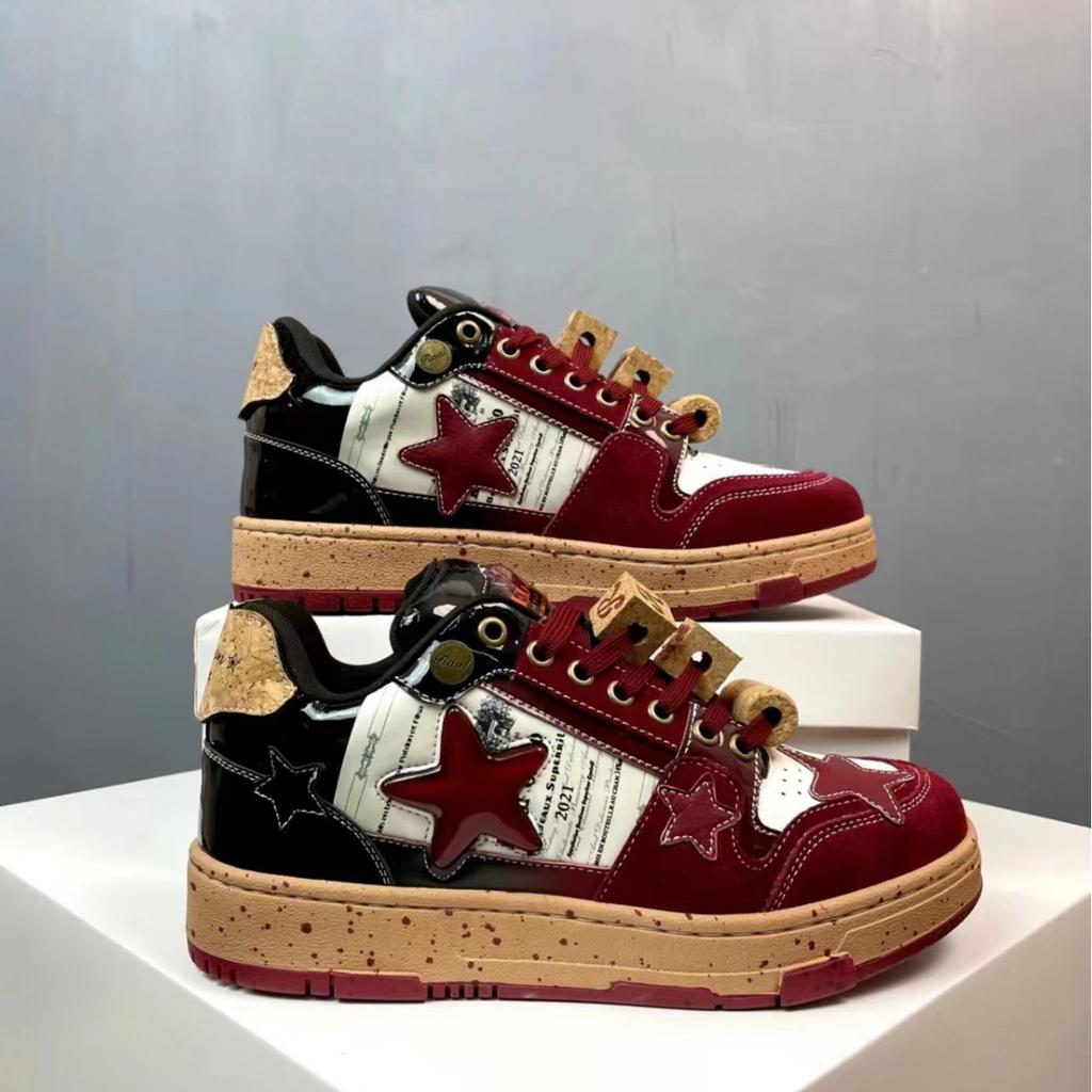 2024 Весна и Осень Рельефная Роза Guochao Niche Creative Star Shoes Мужская и женская обувь для пар Обувь для сноуборда Обувь для спорта и отдыха