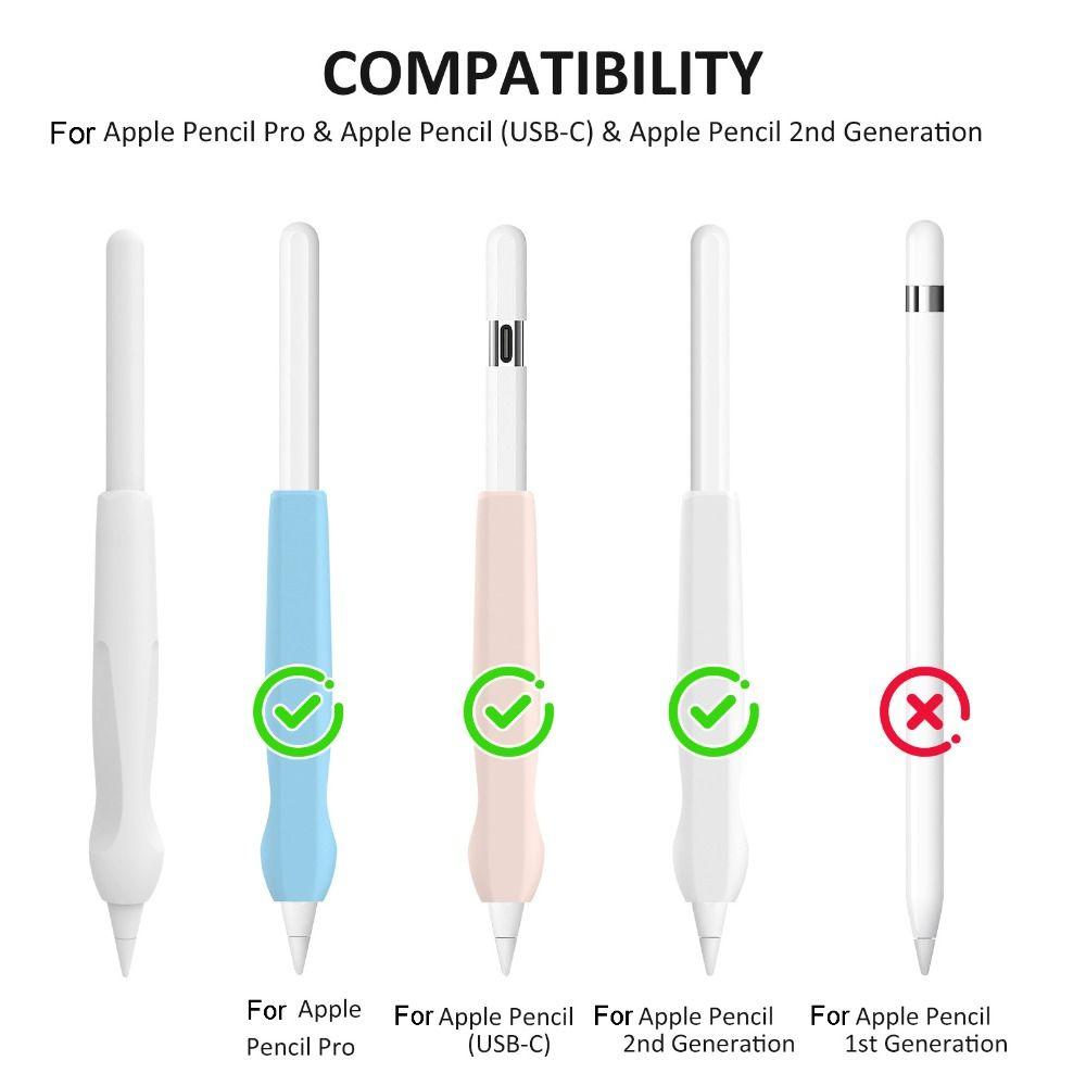Силиконовый держатель для ручки, гибкий чехол для ручки, защитный чехол для стилуса для Apple Pencil Pro/2-го поколения