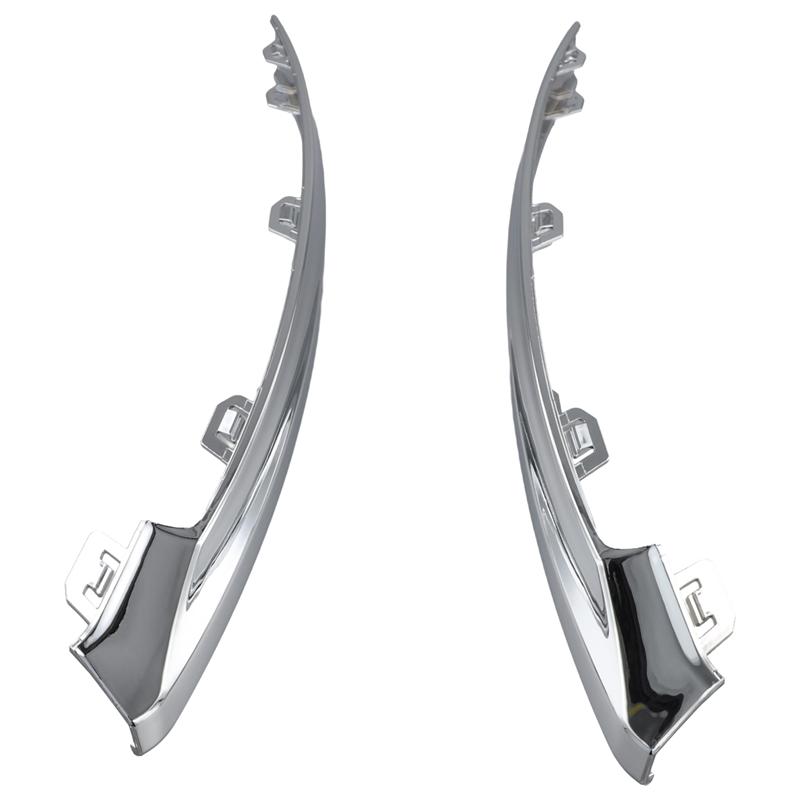 1 Pair For Volvo XC60 MK2 2025 Car Front Bumper Bright Strip Chrome Plated 32227905 32227906