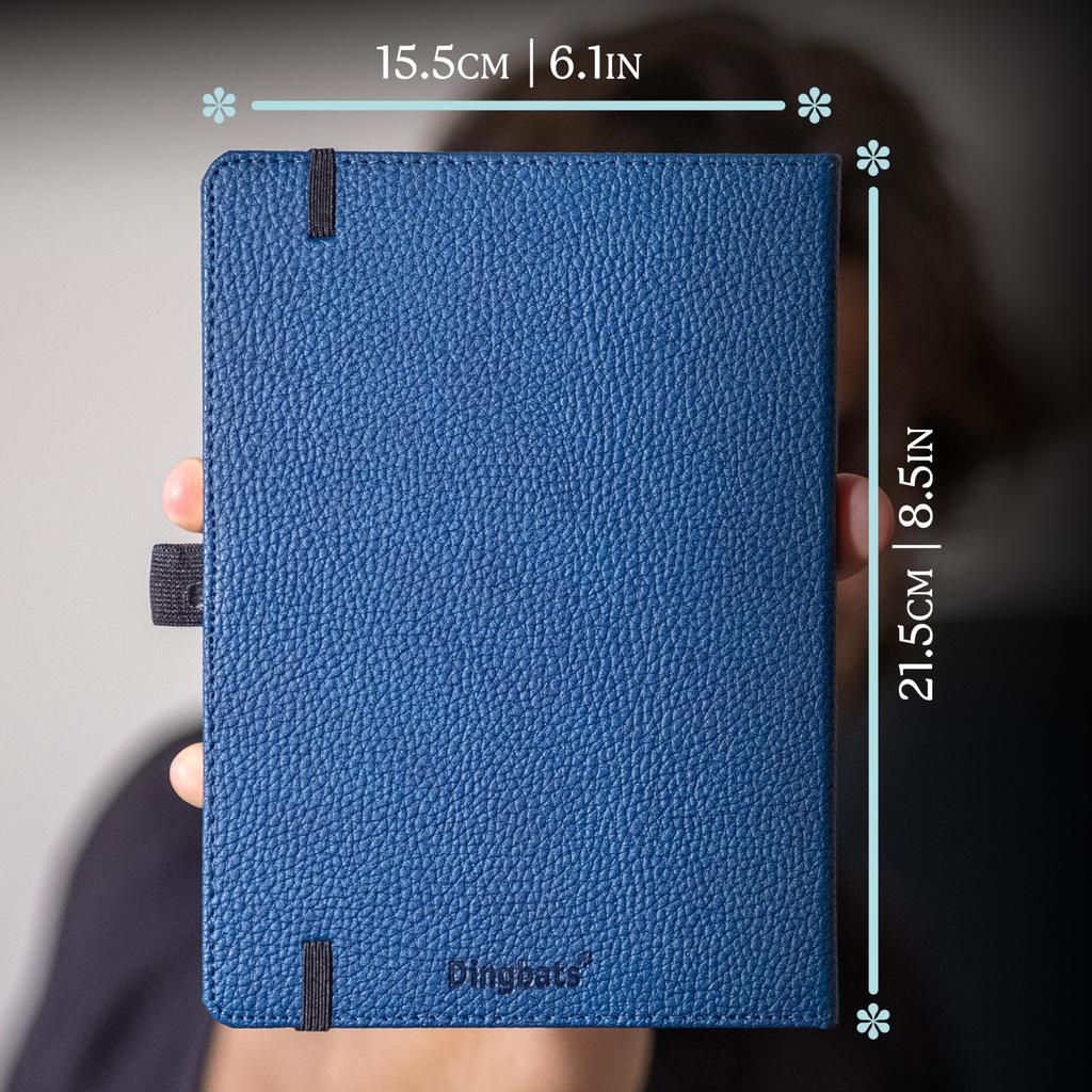 Блокнот Wildlife Blank формата A5 в твердом переплете, кремовая бумага 100 г/м², включает резинку-закладку, блокнот, кит, - - устойчив к чернилам - карман, &