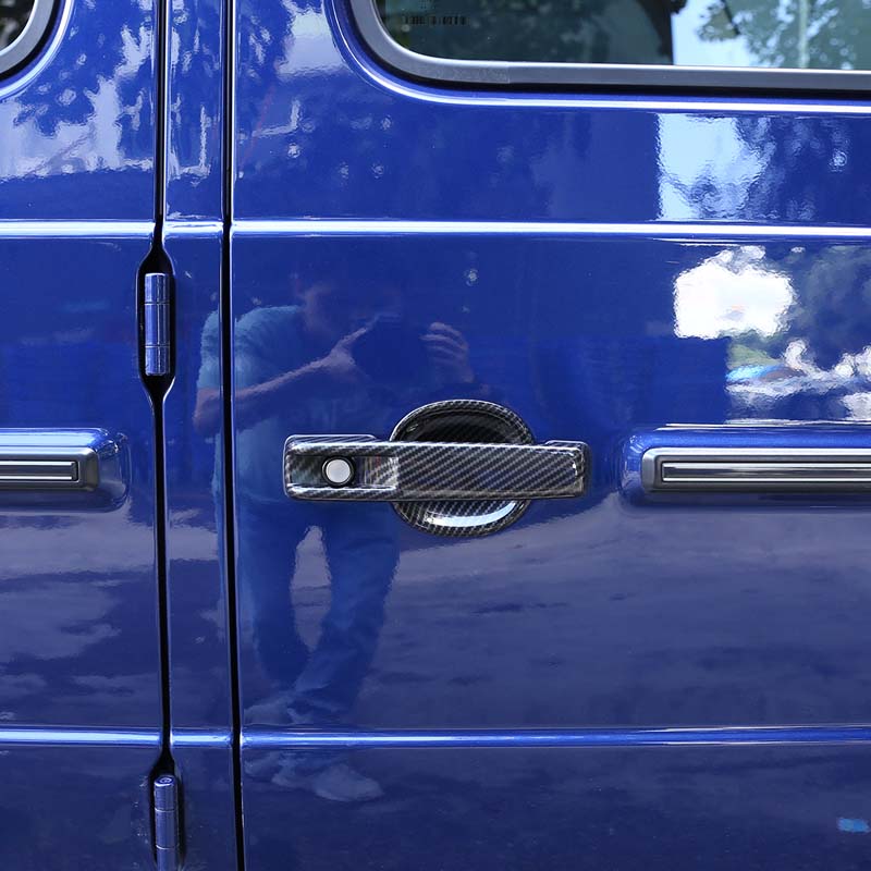 For Mercedes Benz G Class W463 W464 G65 G55 G63 G500 G550 Car Exterior Door Handle Cover Trim Accessories ABS Carbon Fiber Grain