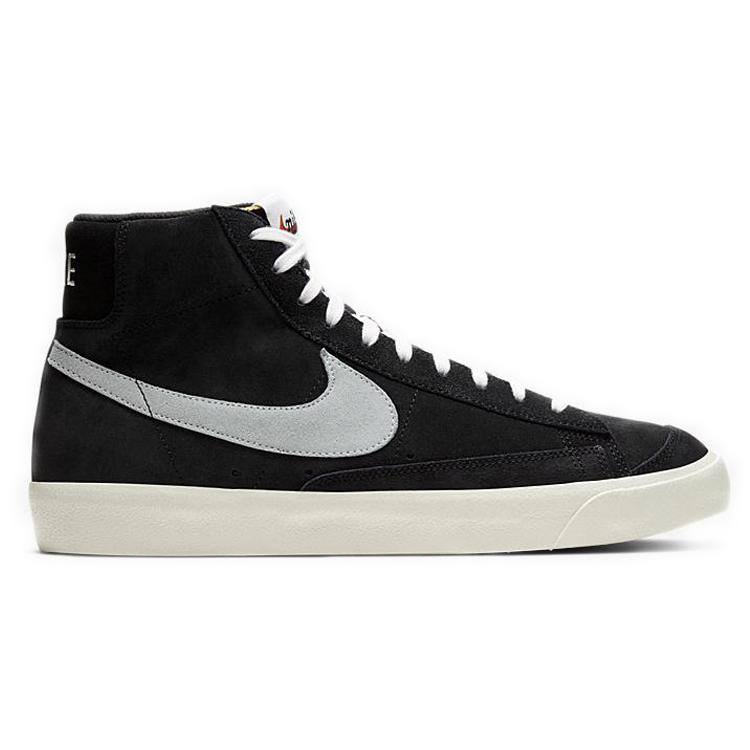 Nike Blazer Mid 77 'Black Suede' (Unisex) Black / Pure Platinum / Sail / White Skateboard Shoes CW2371 001