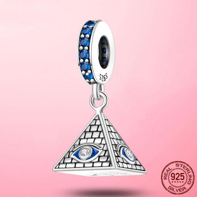 925 Sterling Silver O Pendant Love Heart Snake CZ Clip Charm Beads Fit Original Women Bracelet Bangle Silver 925 Jewelry