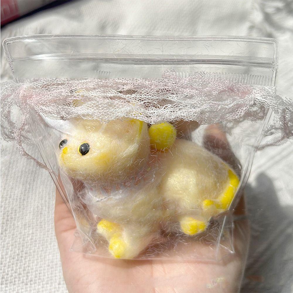 TPR Cat Squeeze Toy Plush Pinch Decompression Toy Interesting Cartoon Fidget Toy  Kids Tricky Doll