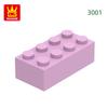 Нетоксичный 40 шт./лот 3001 2x4 Высокий 8-отверстий Строительный блок Moc Цветные детали Совместимые с Кирпичом DIY Детская игрушка Сборка Подарочная коробка
