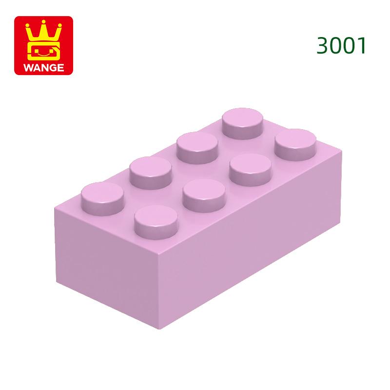 Нетоксичный 40 шт./лот 3001 2x4 Высокий 8-отверстий Строительный блок Moc Цветные детали Совместимые с Кирпичом DIY Детская игрушка Сборка Подарочная коробка