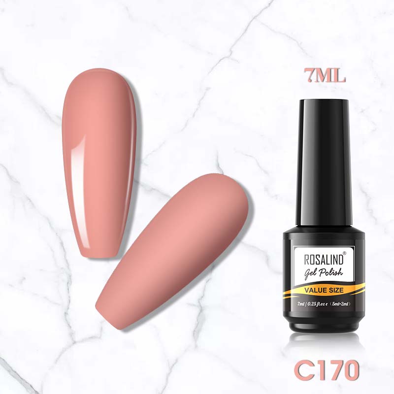 ROSALIND 7ml 59 Colors Manicure Semi Permanent Glitter Gel Nail Polish Long Lasting Top Base Gel UV LED Varnishe Fashion Nail Art