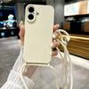 Чехол для телефона из жидкого силикона с ремешком для Apple iPhone 16 15 14 13 12 11 Plus Pro Max, защитный ремешок для руки, противоударный чехол