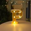 Золотые LED Зеркальные Буквы - Романтический День Рождения и Праздничный Декор
