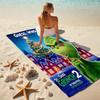 Christmas Gift Oscar Comedy Movie How the Grinch Stole Christmas soft beach towel outdoor camping vacation swinging beach scarf decorative blanket B7