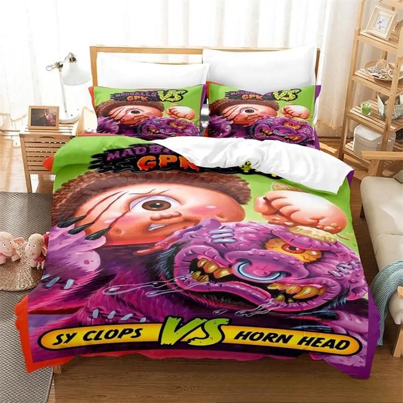 3D Printed Garbage Pail Bedding Set,Duvet Cover Comforter Bed Set Quilt Cover Pillowcase,King Queen Twin Size Boys Girls Adults