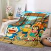1pc Doraemon, Nobita Blanket Soft All Season Throw with Vibrant Design, Perfect for Home, Travel, and Gifts, Ideal for Naps and Camping