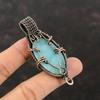Hemimorphite Pendant Copper Wire Wrapped Gemstone Pendant Wire Wrap Jewelry Pendant For Women Handmade Pendant Copper Jewelry Gift For Him