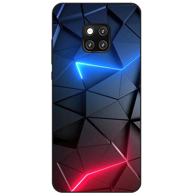 Case For Huawei Mate 20 pro case cover Silicone bumper on For Huawei Mate 20 pro Cover Coque Capa for mate20 flower