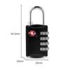 Small Padlock Customs Code Lock Smart Combination Lock Padlock with Steel Cable TSA Customs Lock
