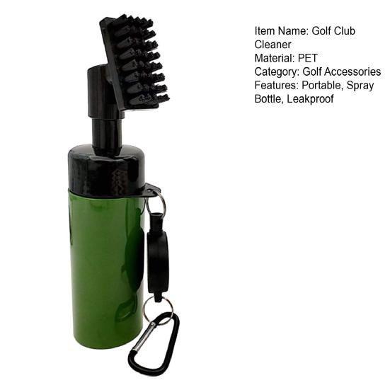 Golf Club Cleaner Brush with Retractable Clip Leakproof Water Brush Golf Club