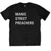 Manic Street Preachers Unisex Adult Block Logo Cotton T-Shirt