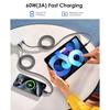 Magtame USB-C Cable Flat Flat Automatic Winding Type C Cable 60W Fast Charging Type-C Cable Spiral Cable Usb-c Usb-c Cable Data Transfer Compatible