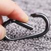 Black Metal Camping Fishing Carabiners Keychain Clip Hanging Buckle Hooks