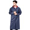 PVC Women Men's Waterproof Long Windbreaker Raincoats Vintage Green Navy Hooded Trench Coat Male Outdoor Hiking Fishing Clothing For Men