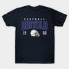 Мужская черная футболка с принтом Buffalo-Bills Печать на трансферной бумаге без вырезания Хлопковая футболка