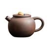 Old Rock Mud Ceramic Teapot Chinese Kung Fu Tea Set for Home Brewing Small Coarse Pottery Retro Style Single Pot Tea Maker