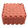 9 Pcs Knitting Blocking Mat Brick Red Interlocking Foam Blocking Board for Crochet Projects