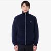 Lacoste Мужская флисовая куртка с широким ребристым воротником [темно-синий]