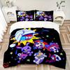3Pcs Space Adventure Friends Bedding Sets For All Sizes New 3D Printed Bed Cover Comforter Duvet Cover Pillowcase Bedroom Decoration