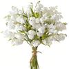 10Pcs Set Wind Chime Flower Artificial Material Vase Decoration Simulated Flowers Table Arrangement DIY Prop Flower Arrangement