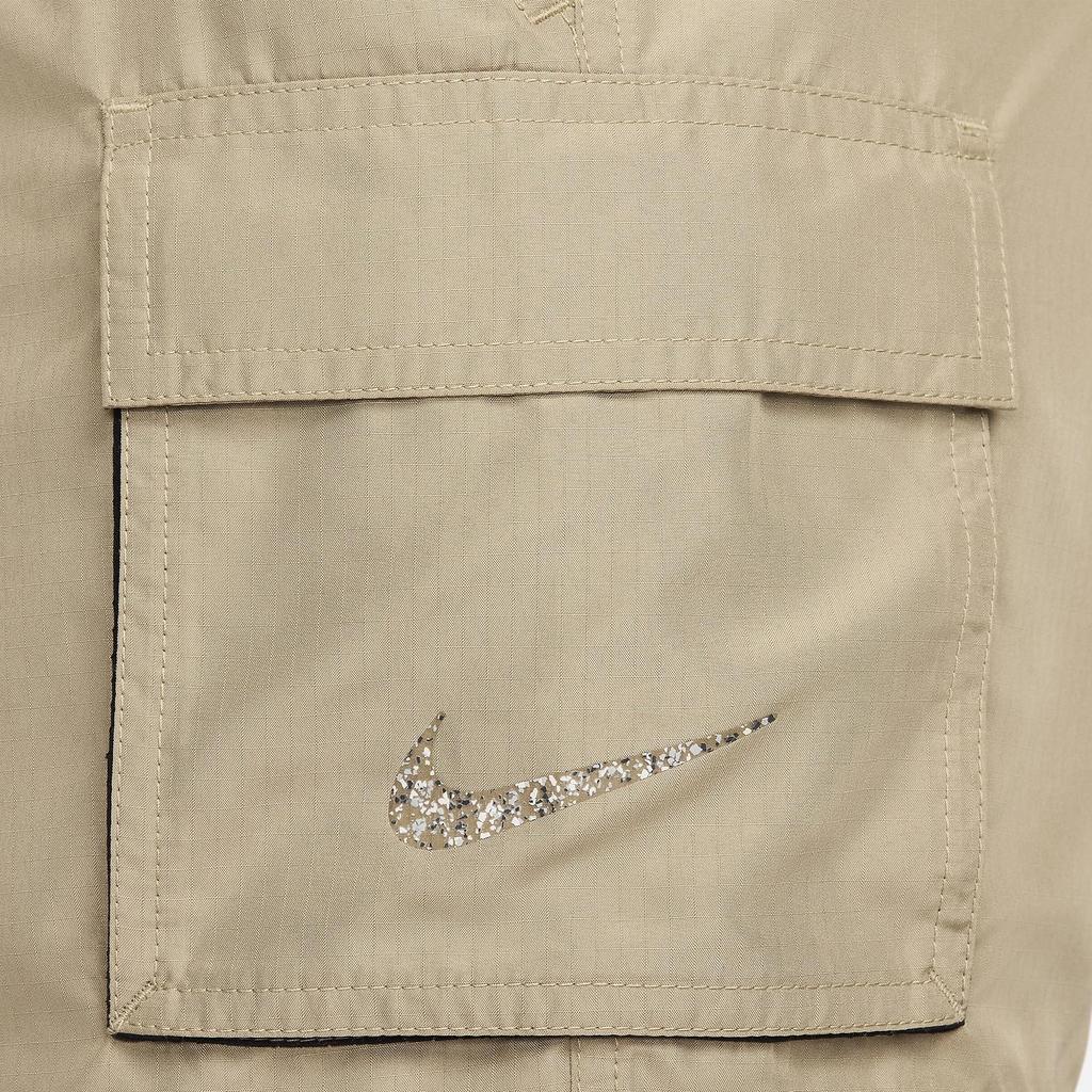 Nike Solid Color Pocket Straight Leg Casual Shorts Men shorts Khaki NESSE469-232