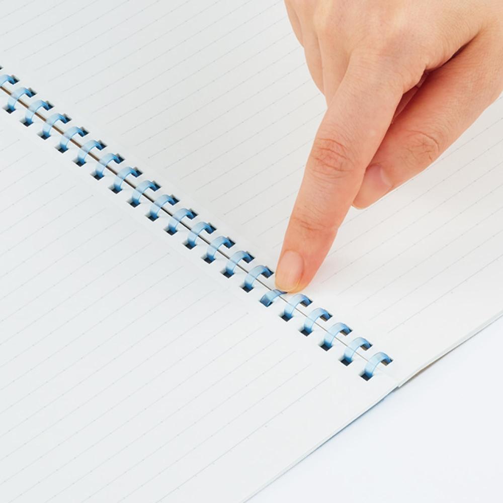 KOKUYO Блокнот Campus Soft Ring A4 в точку, в линейку, 40 листов, синий Su-S121AT-B