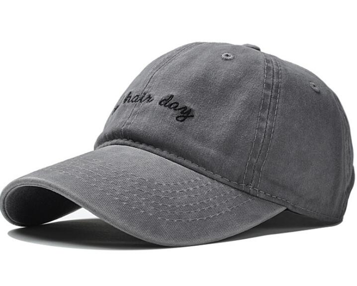 Bad Hair Day Embroidery Washed Baseball Man Woman Cap Classic Baseball Outdoor Hat 6 Panel Man Hat